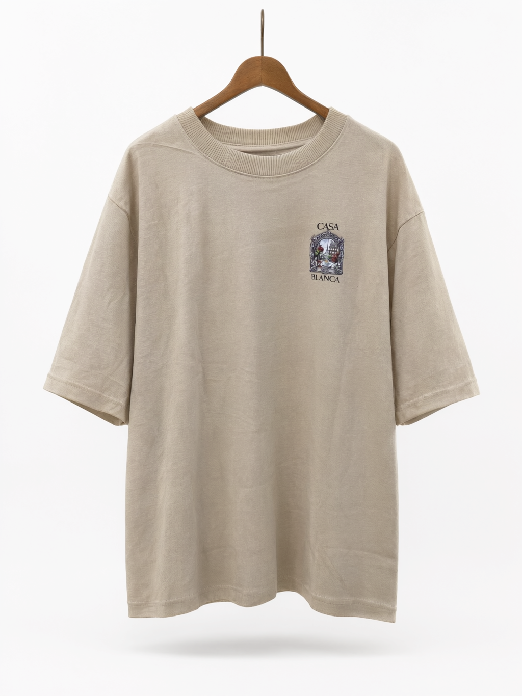 Camiseta Oversized Sand Beige Classic
