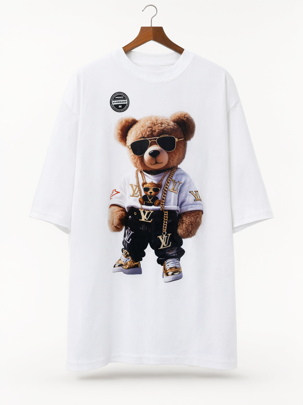 Camiseta Oversized White Heavy - Vista traseira