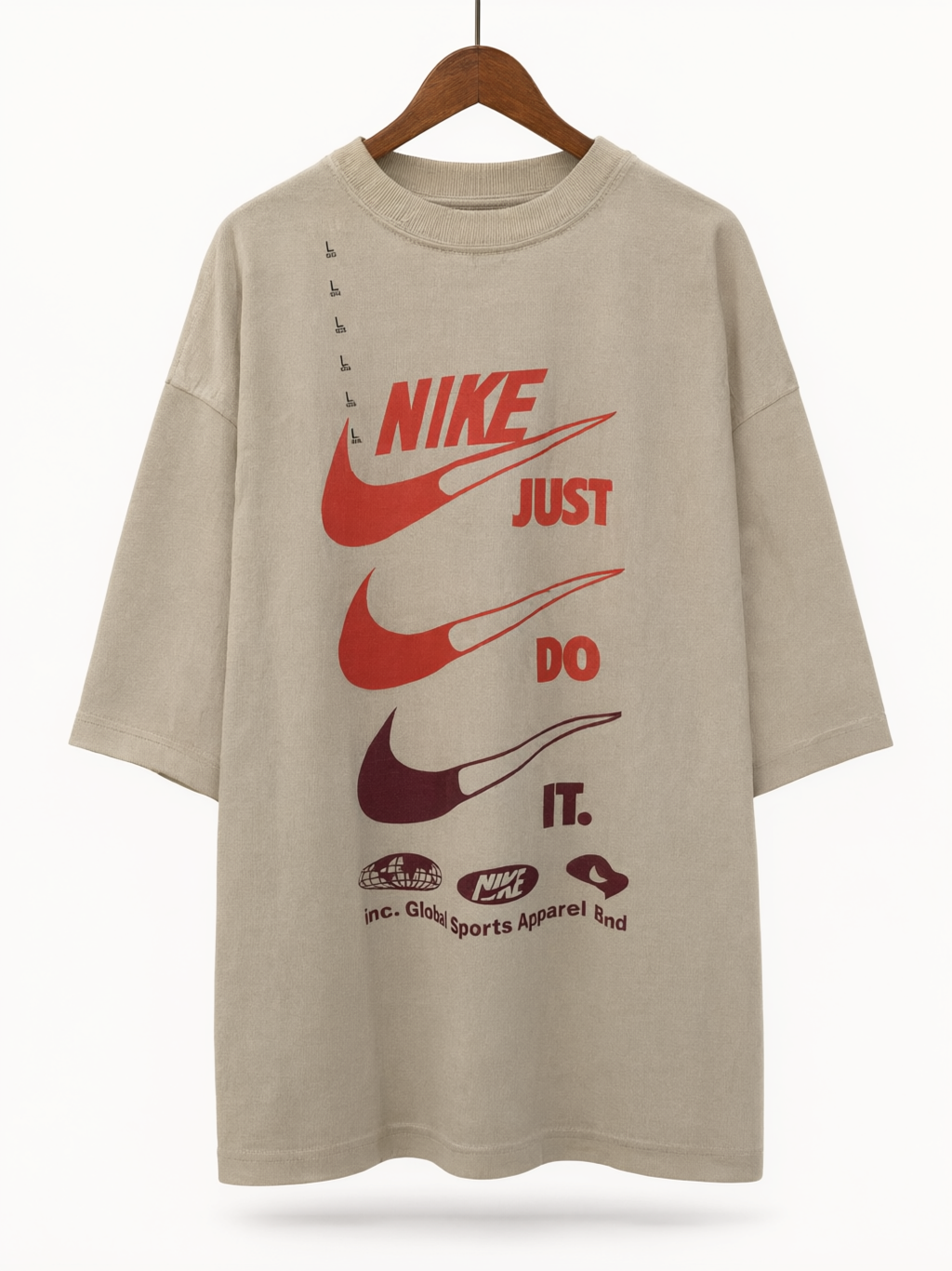 Camiseta Oversized Sand Swoosh Edition - Vista traseira
